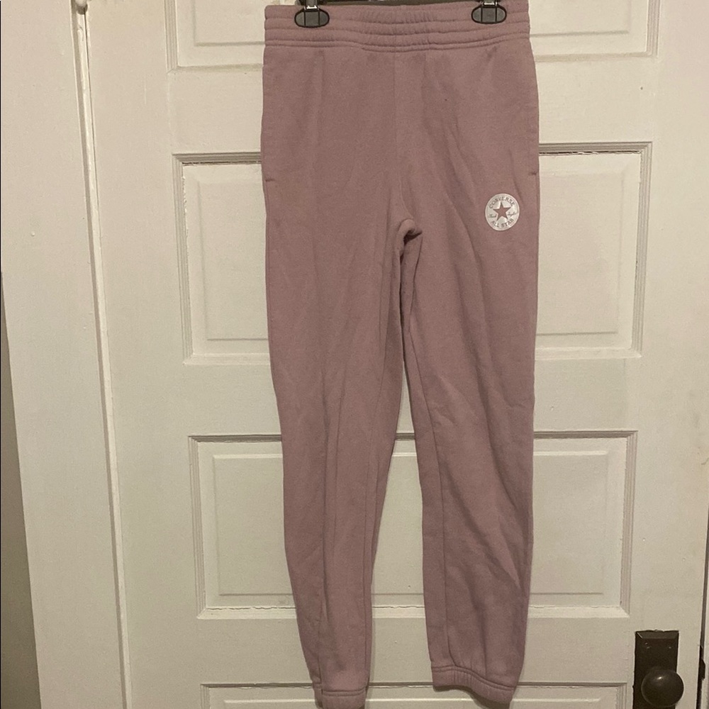 Kids Sz. Large 12-13 Converse Pink Jogger Sweatpants